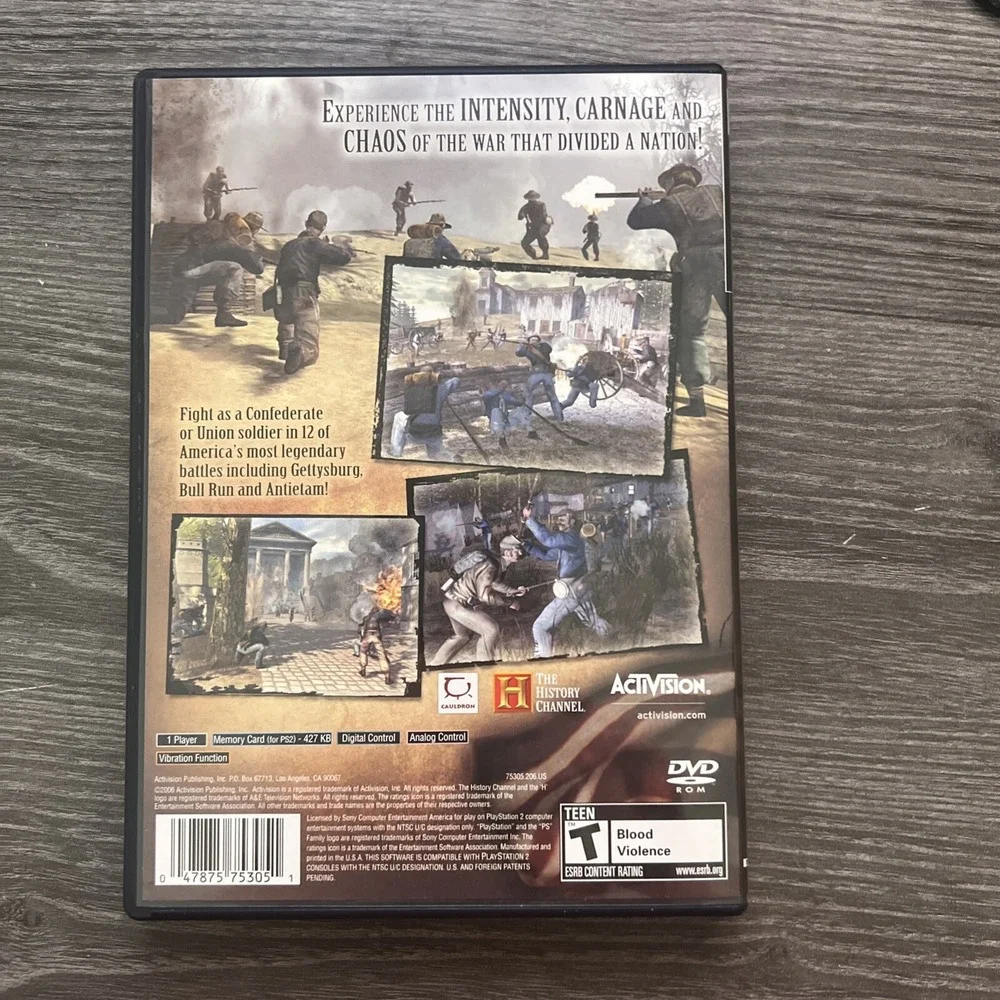 History‎ CH: Civil War Nation Divided - Sony PlayStation 2
